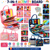 Thumbnail for 7-in-1 Busy Board – Motor Skills & Learning – Activity Board