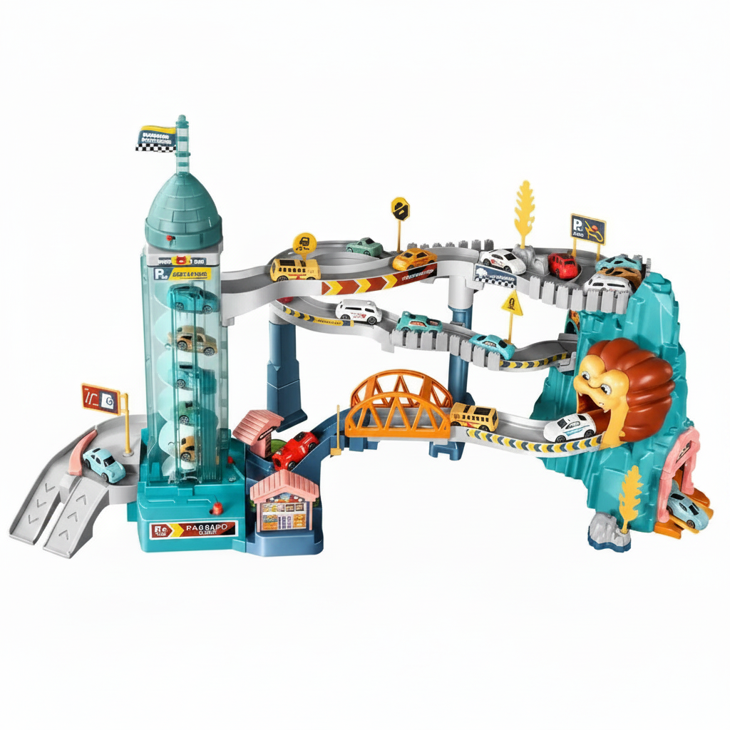 AutoWorld – Educational & Interactive – Electric Parking Garage Play Set