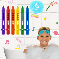 Thumbnail for DoodleBath – Colorful & Playful – 6-Piece Bath Chalk Set
