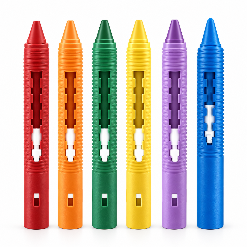 DoodleBath – Colorful & Playful – 6-Piece Bath Chalk Set