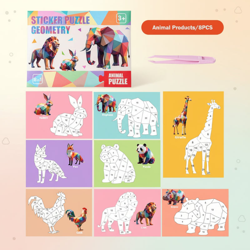 3D Sticker Puzzle – Creative & Educational – Geometric 3D Puzzle