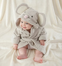 Thumbnail for CozyNest – Soft & Absorbent – Bathrobe with Animal Design