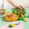 MiniMeal – Safe & Non-Slip – Silicone Toddler Plate Set with Cutlery