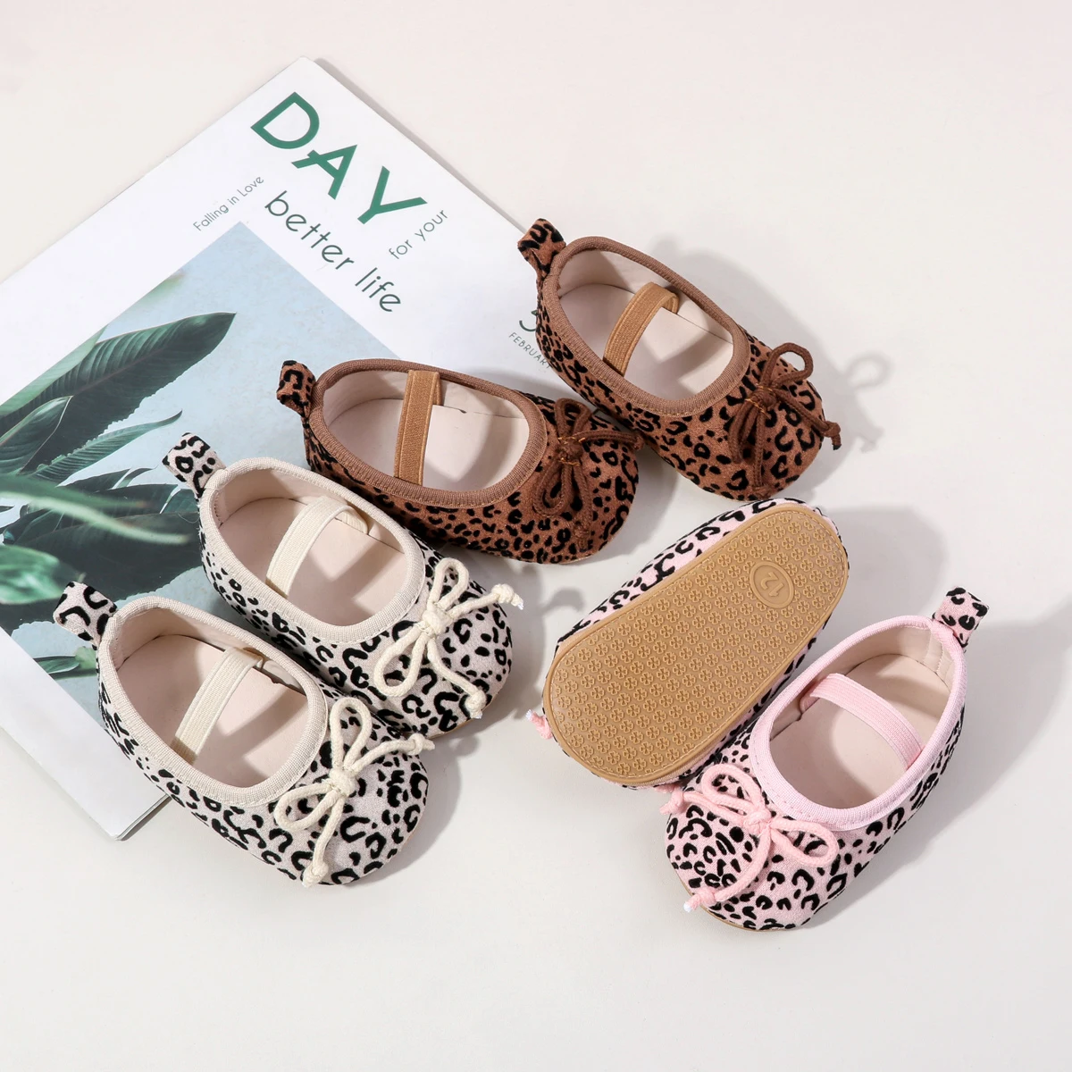 TinyStyle – Cute & Elegant – Baby Girls' Shoes with Leopard Print