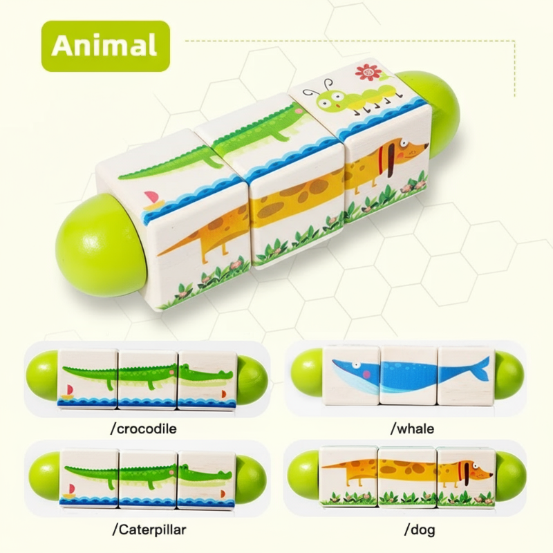 WoodiTurn – Educational & Fun – Rotating Puzzle