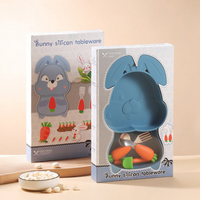 Thumbnail for MiniMeal – Safe & Non-Slip – Silicone Toddler Plate Set with Cutlery