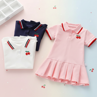 Thumbnail for PetitJoy – Comfortable & Stylish – Cherry-Print Polo Dress