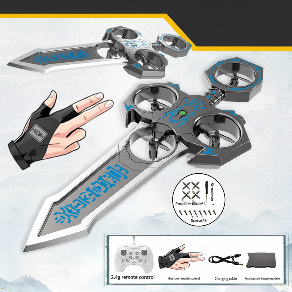 AirBlade – Fun & Interactive – RC Flying Toy with Sword Design