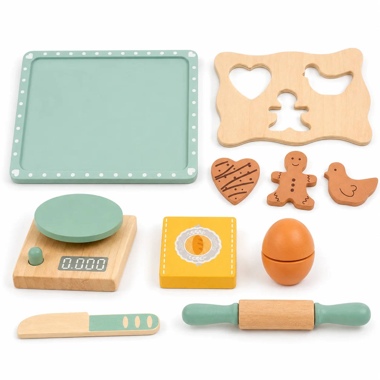 BakeBuddy – Creative & Educational – Wooden Baking Set Toy