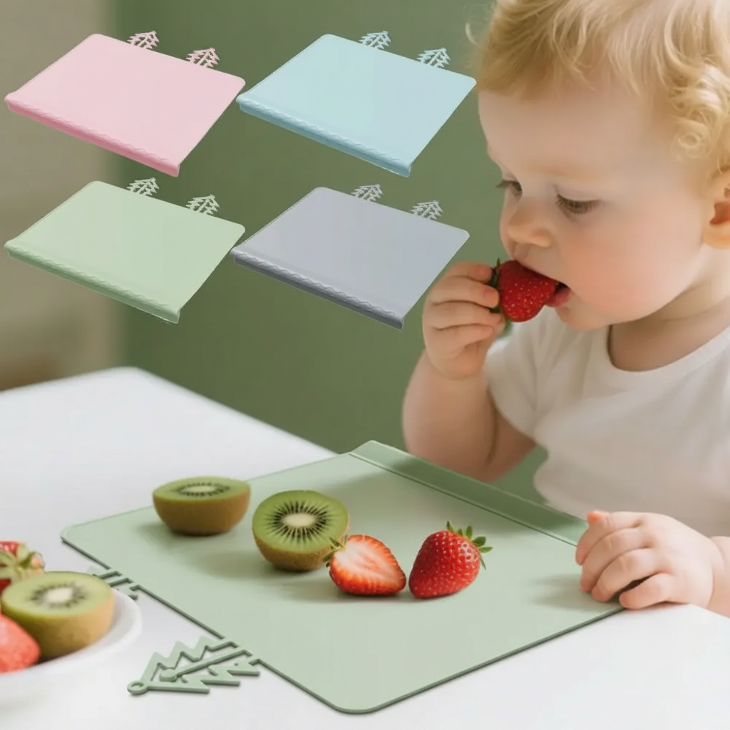 BabySafe – Practical & Hygienic – Silicone Placemat with Raised Edge