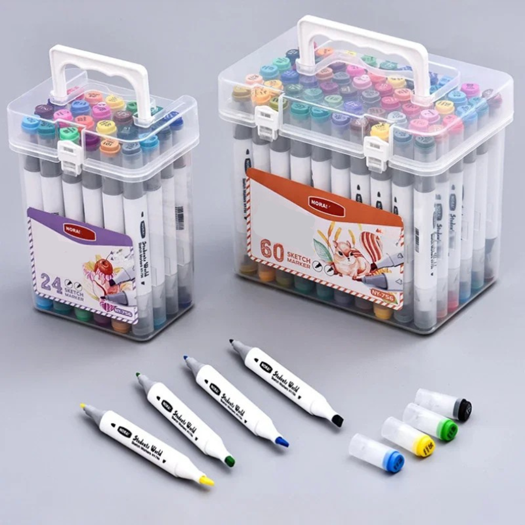 HighlightPro – Double & Colorful – Odorless & Washable School Markers