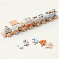 Thumbnail for TrainCount –  Classic & Educational – Wooden Montessori Train