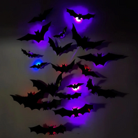 Thumbnail for SpookyGlow – Spooky & Atmospheric – Halloween Bat LED Wall Decoration