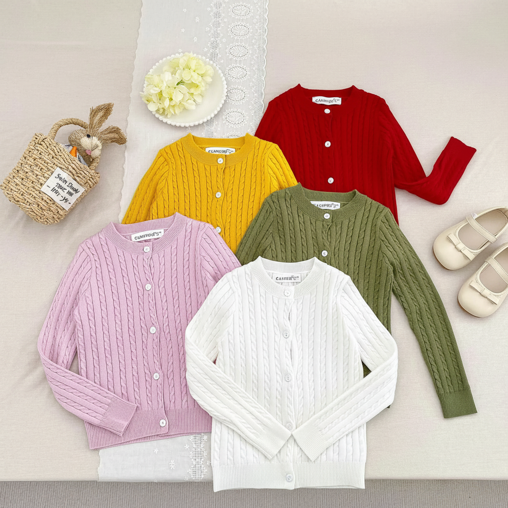 CozyBelle – Elegant & Warm – Knitted Cardigan with Buttons