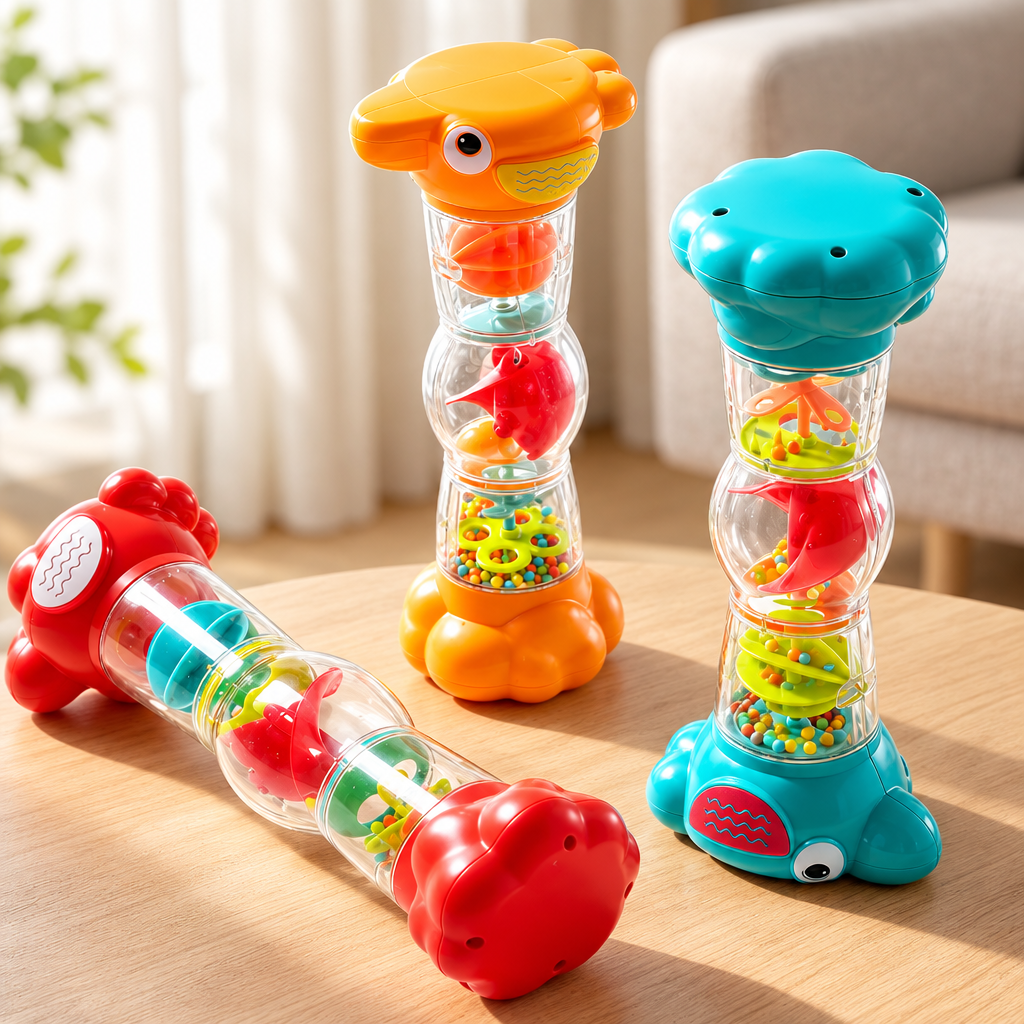 SensoryTube – Colorful & Educational – Sensory Rainbow Pipe Rattle