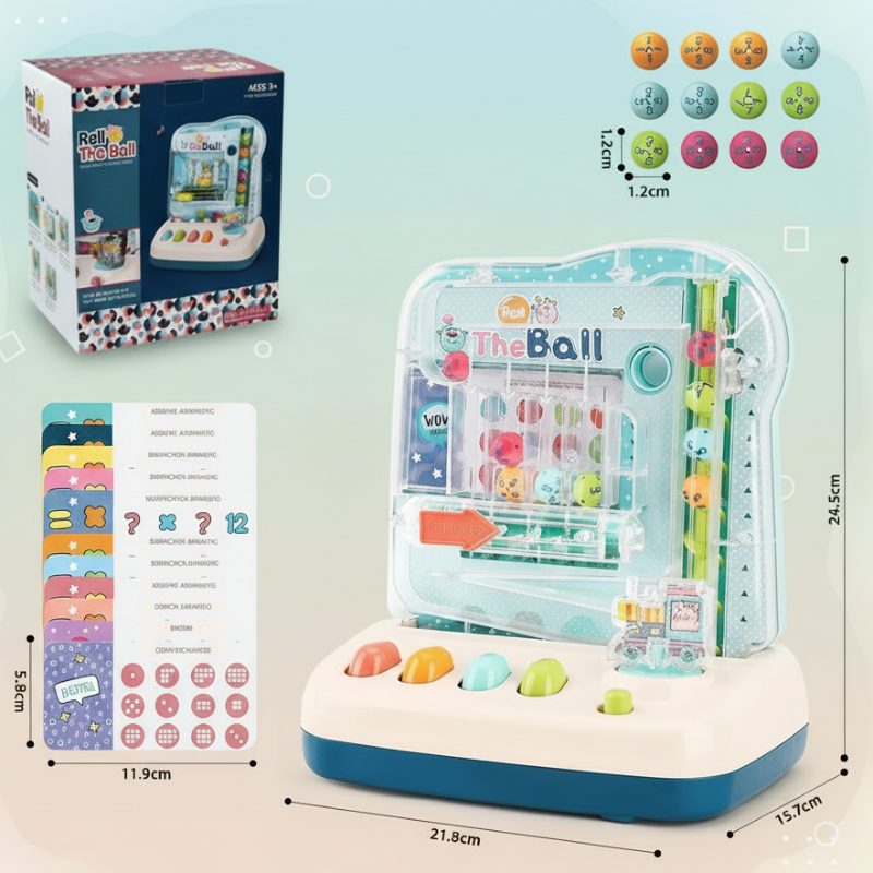 Montessori Math Track Game – Learning & Logic – Ball Track Game