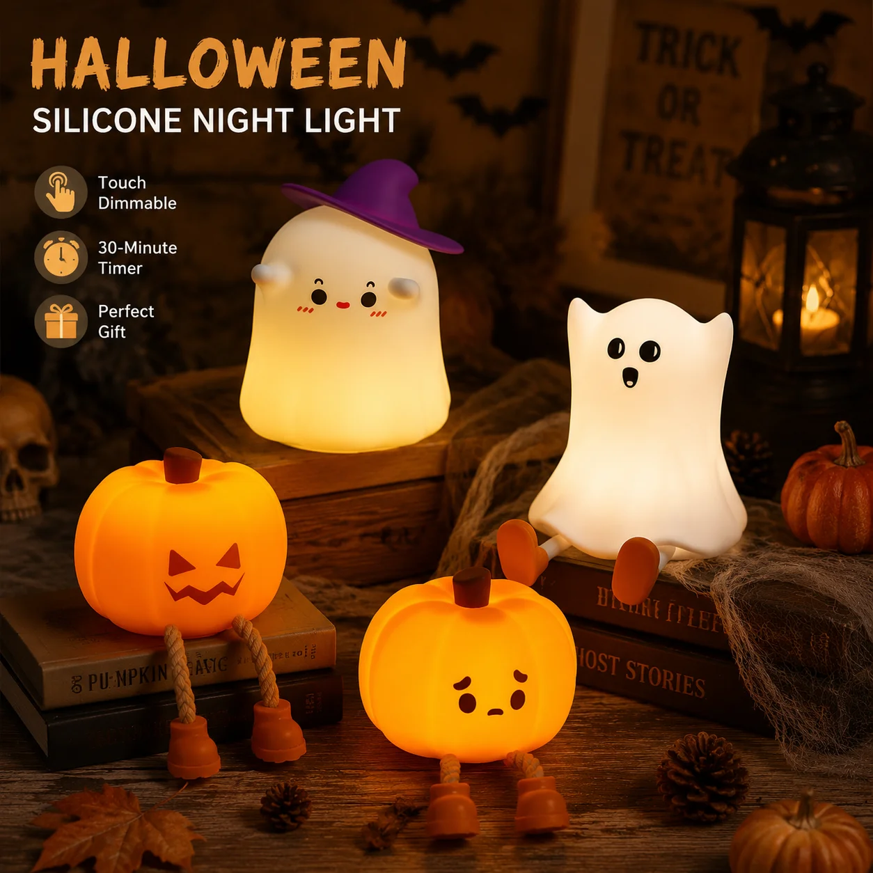 SpookyLamp – Cute & Charming – Halloween Night Light