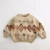 LittleRetro – Warm & Stylish – Knitted Children's Sweater with Diamond Pattern