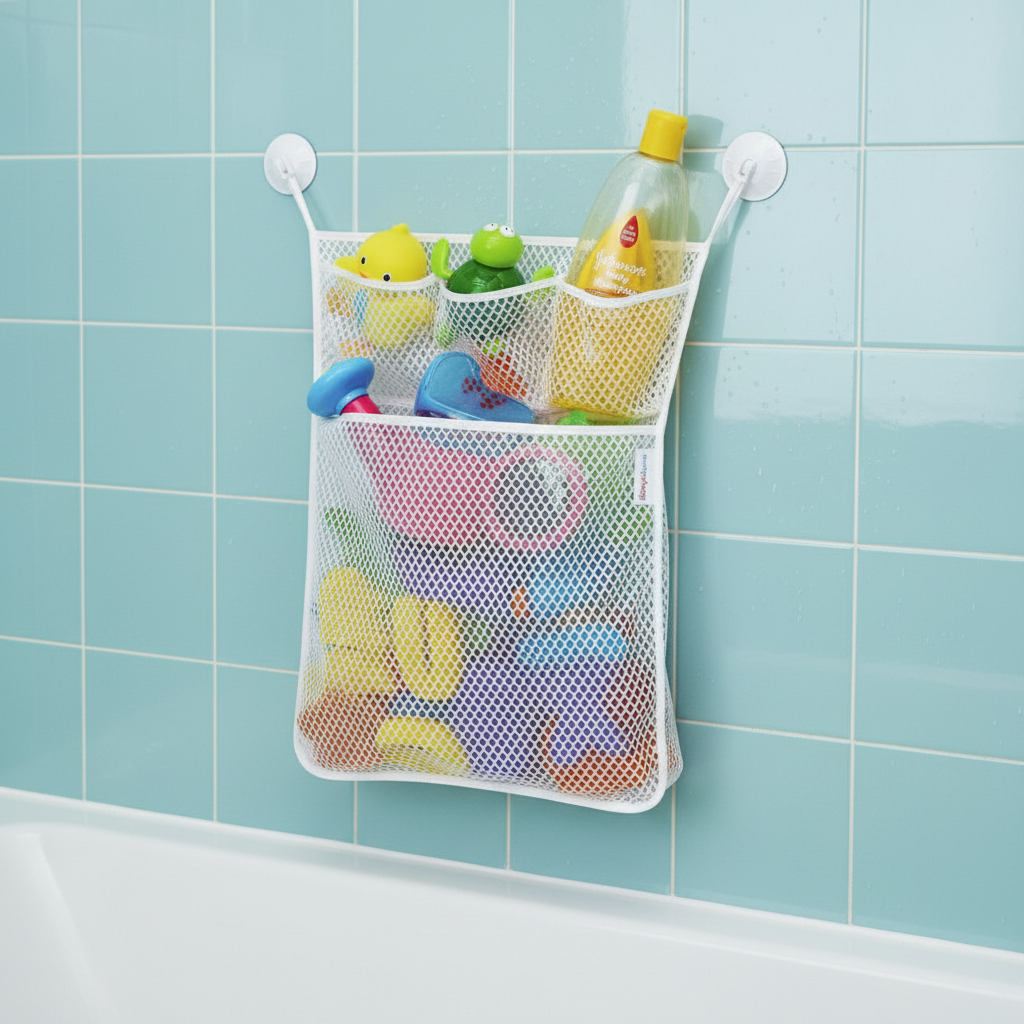 TubyTidy – Mold-Free & Spacious – Bath Storage Net for Bath Toys