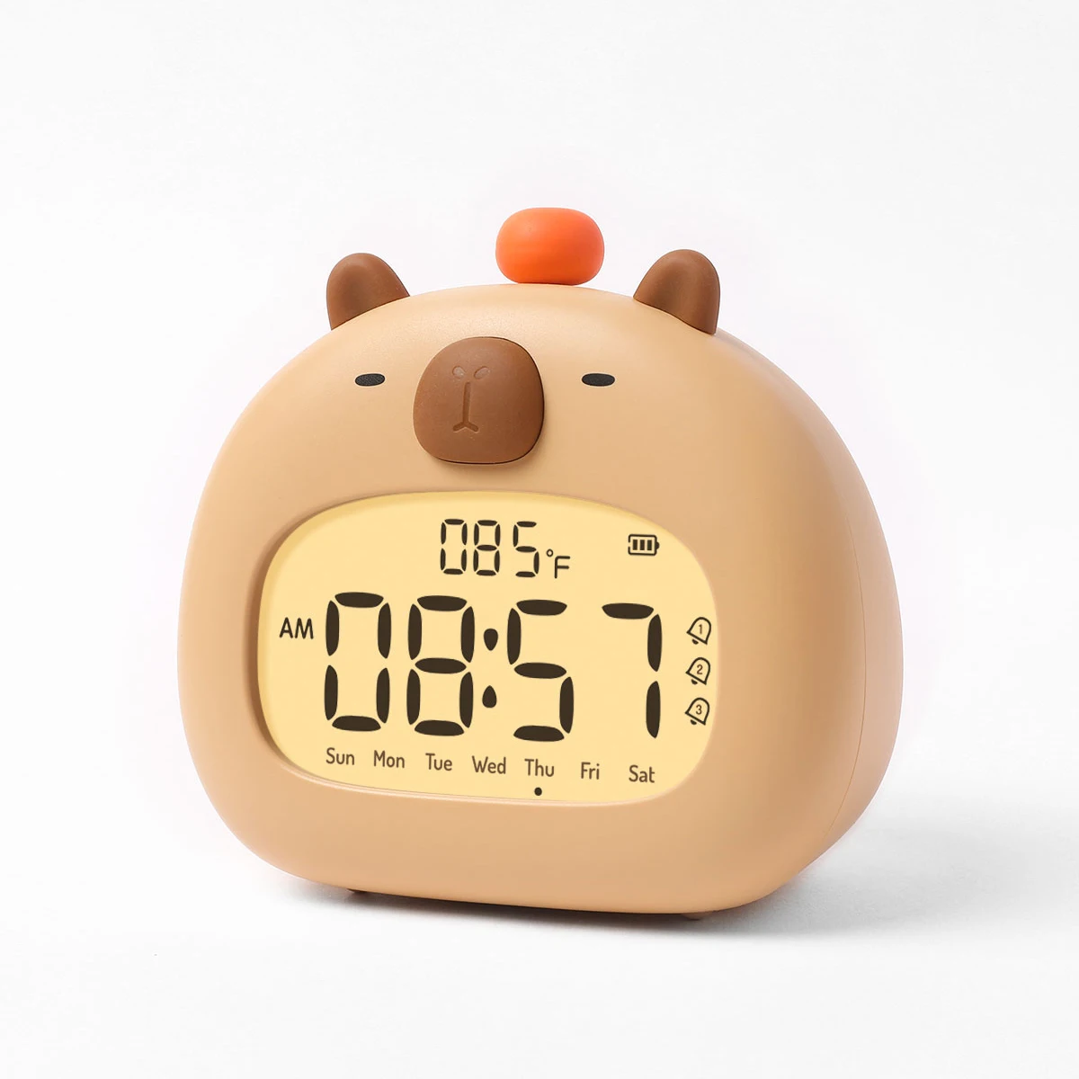 CappyClock – Cute & Multifunctional – Digital Kids' Alarm Clock with Night Light