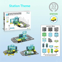 Thumbnail for Magnetic Road Blocks – Creative & Educational – Magnetic Roads Building Set