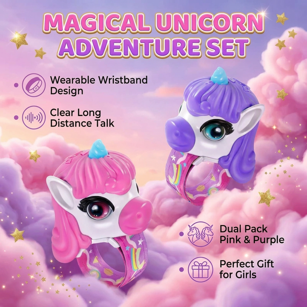 UnicornTalk – Cute & Interactive – Unicorn Walkie-Talkie for Kids