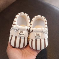 Thumbnail for TinyToes – Soft & Warm – Baby's First Shoes with a Striped Design