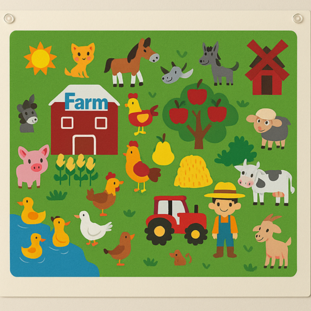 FeltBoard™ | Meet the wonderful animals! - Felt board