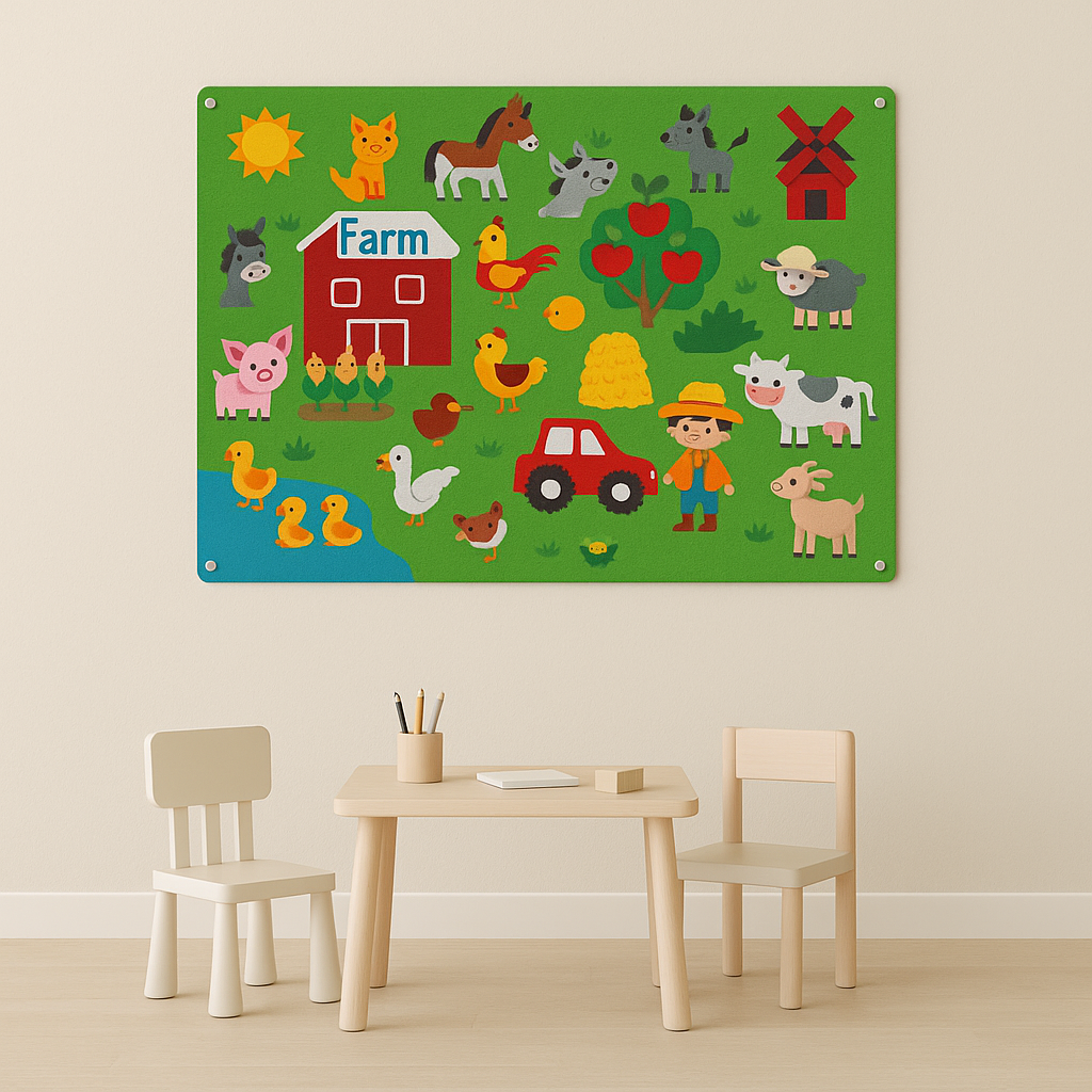 FeltBoard™ - Meet the wonderful animals! - Felt board