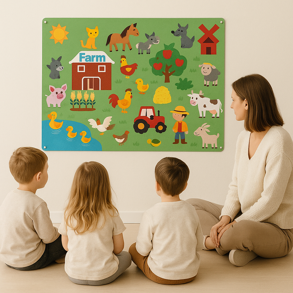 FeltBoard™ - Meet the wonderful animals! - Felt board