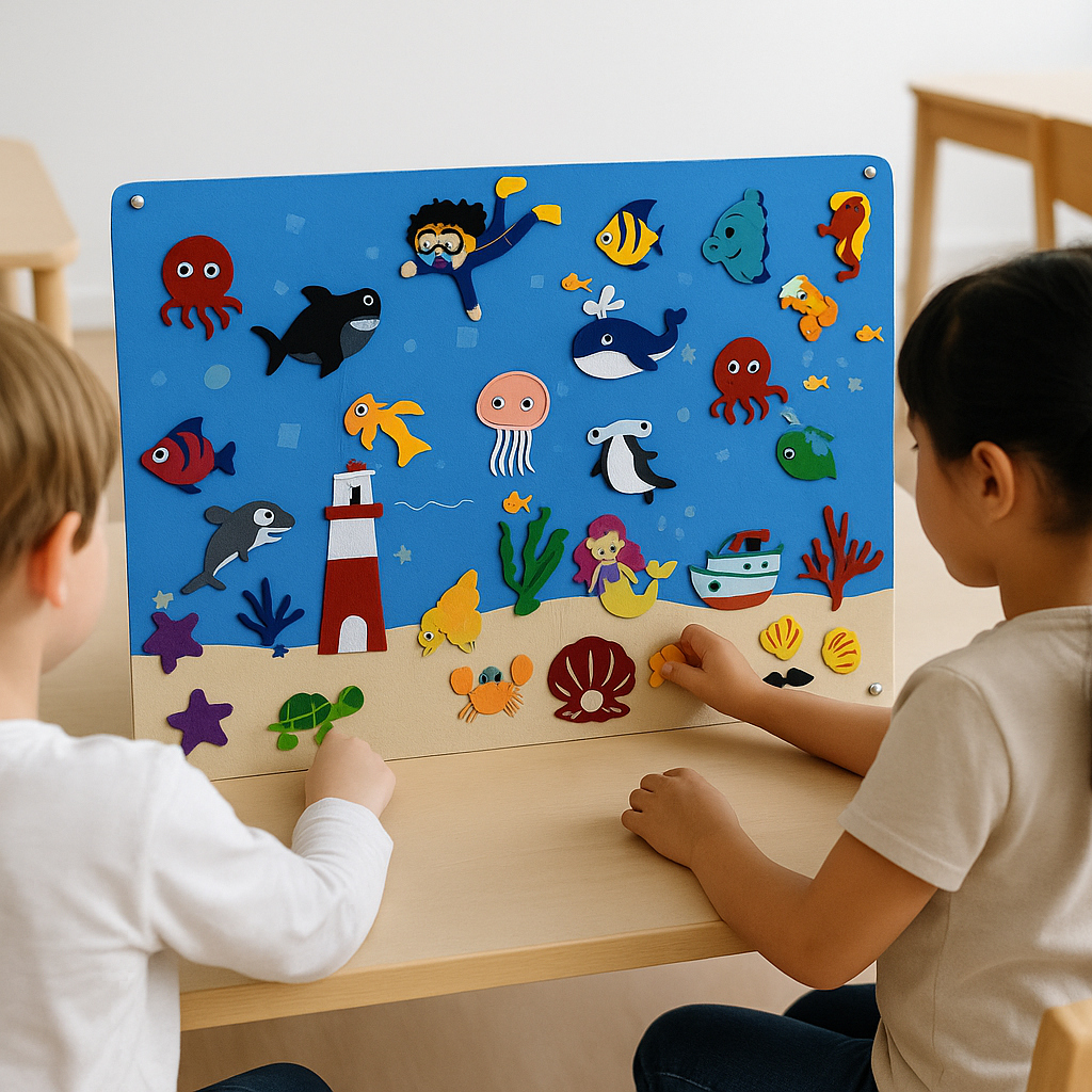 FeltBoard™ - Meet the wonderful animals! - Felt board