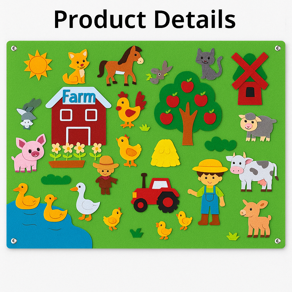 FeltBoard™ | Meet the wonderful animals! - Felt board