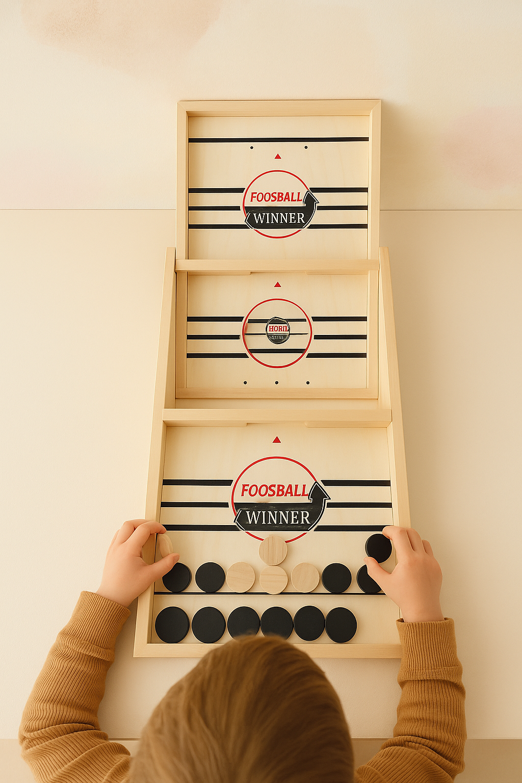 Foosball™ - Easy To Set Up - Wooden Board Game