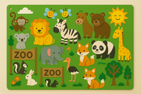 Thumbnail for FeltBoard™ - Meet the wonderful animals! - Felt board