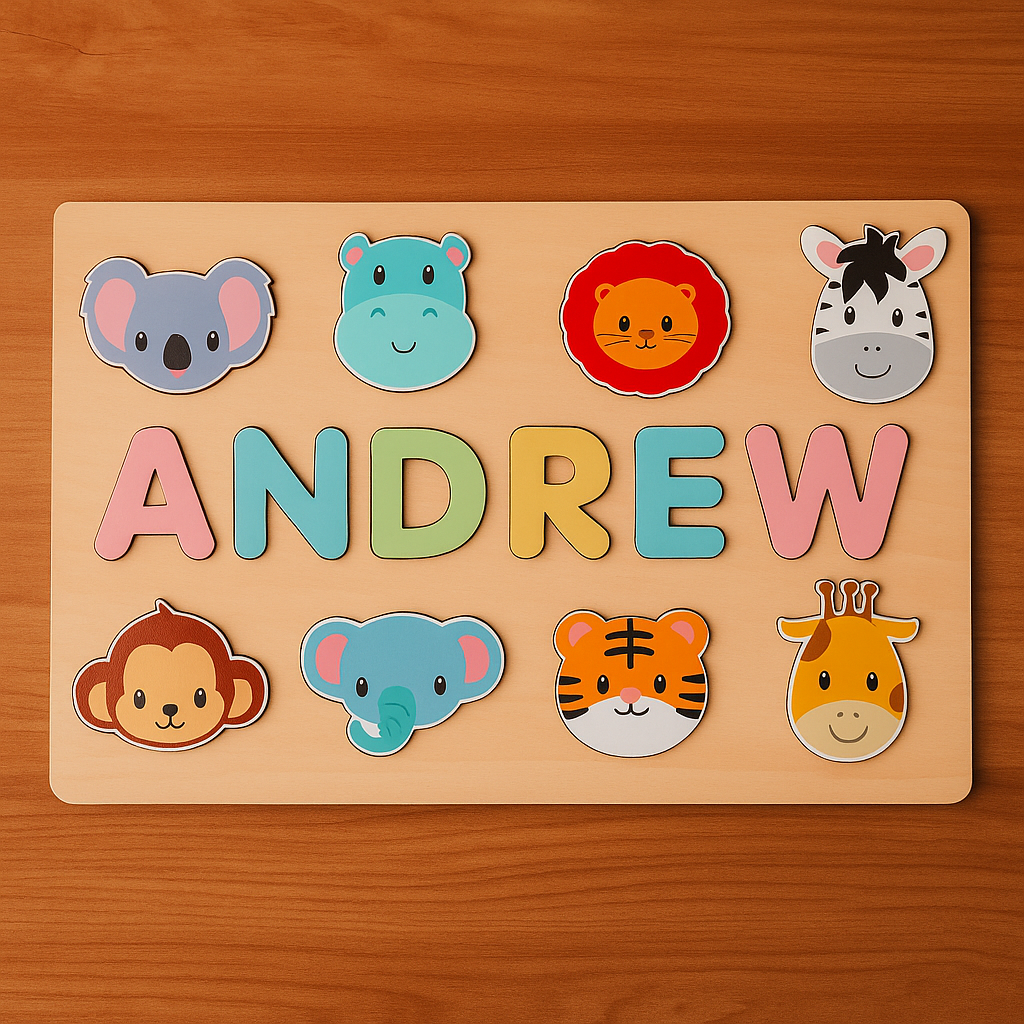 Woods - Your own name tag! - Name jigsaw puzzle
