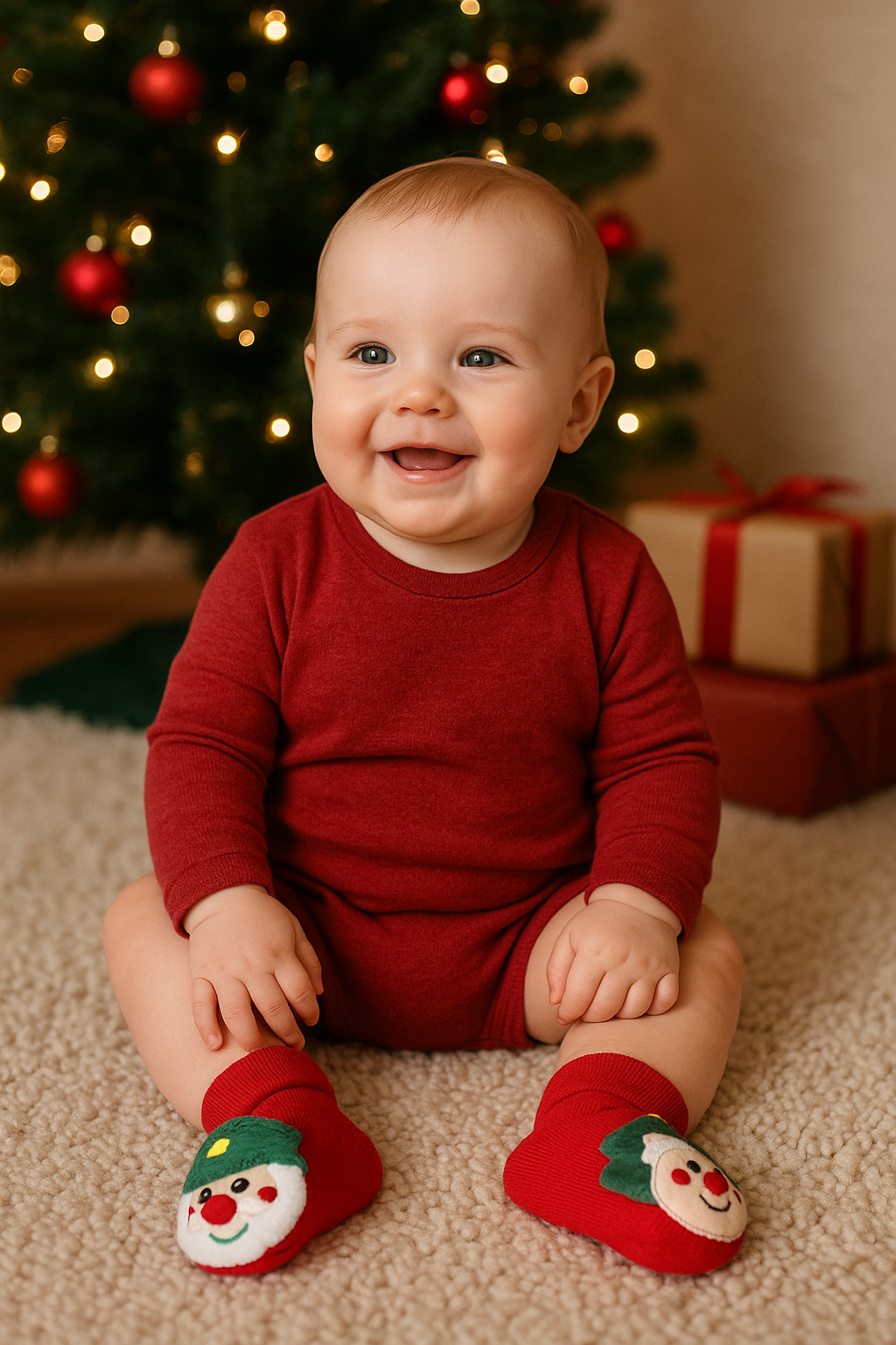 BabyClaus – Thick & Comfortable – Winter Christmas Socks with Santa