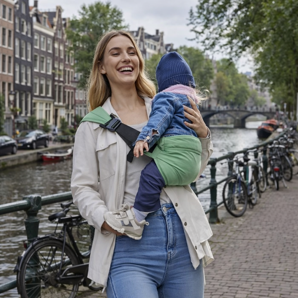 Baby Sling Carrier™ - Extra Wide Carrying Strap - Ergonomic Hip Carrier