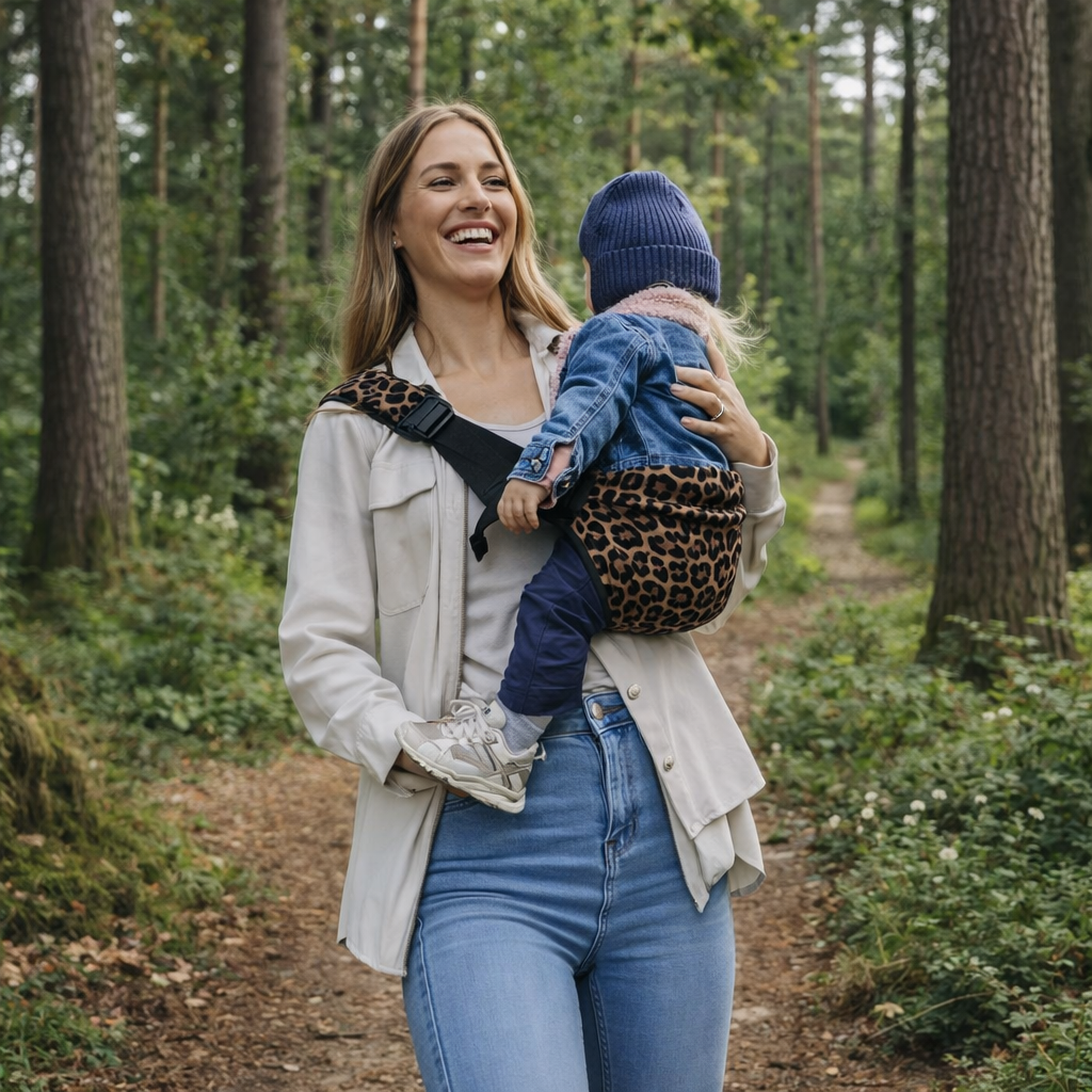 Baby Sling Carrier™ - Extra Wide Carrying Strap - Ergonomic Hip Carrier