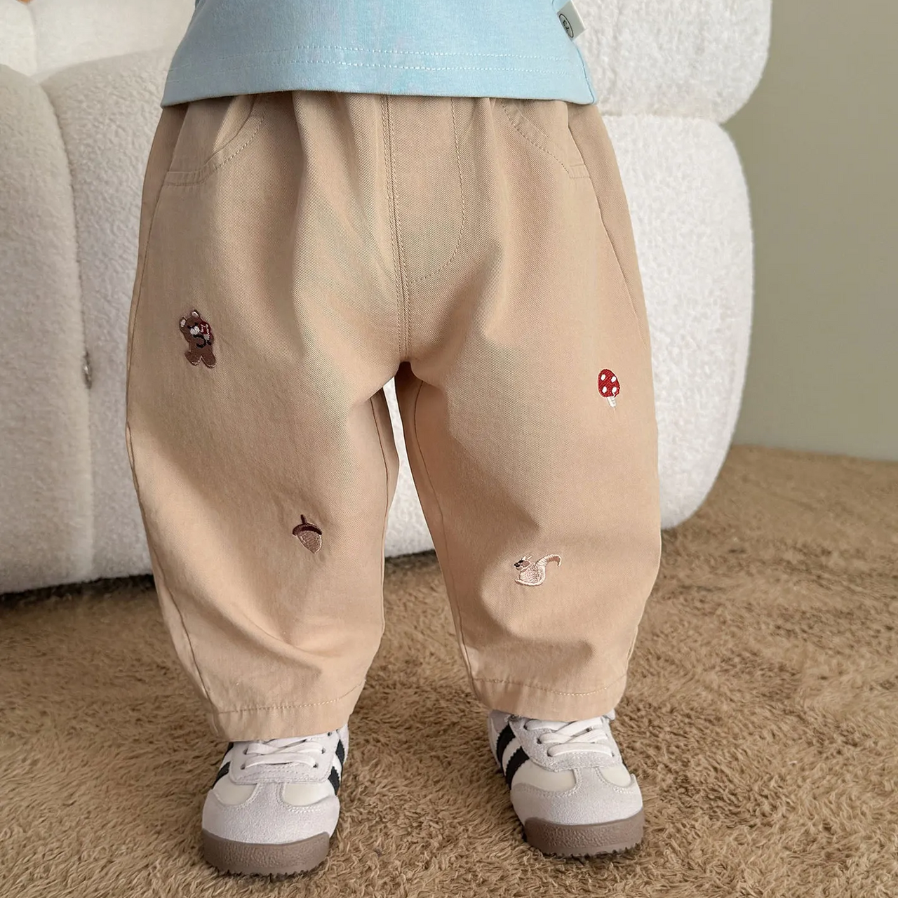 LittlePatch – Soft & Comfortable – Kids' Pants with Embroidered Details