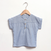 Thumbnail for LittleClassic – Elegant & Comfortable – Boys' Linen Shirt with Button Detail