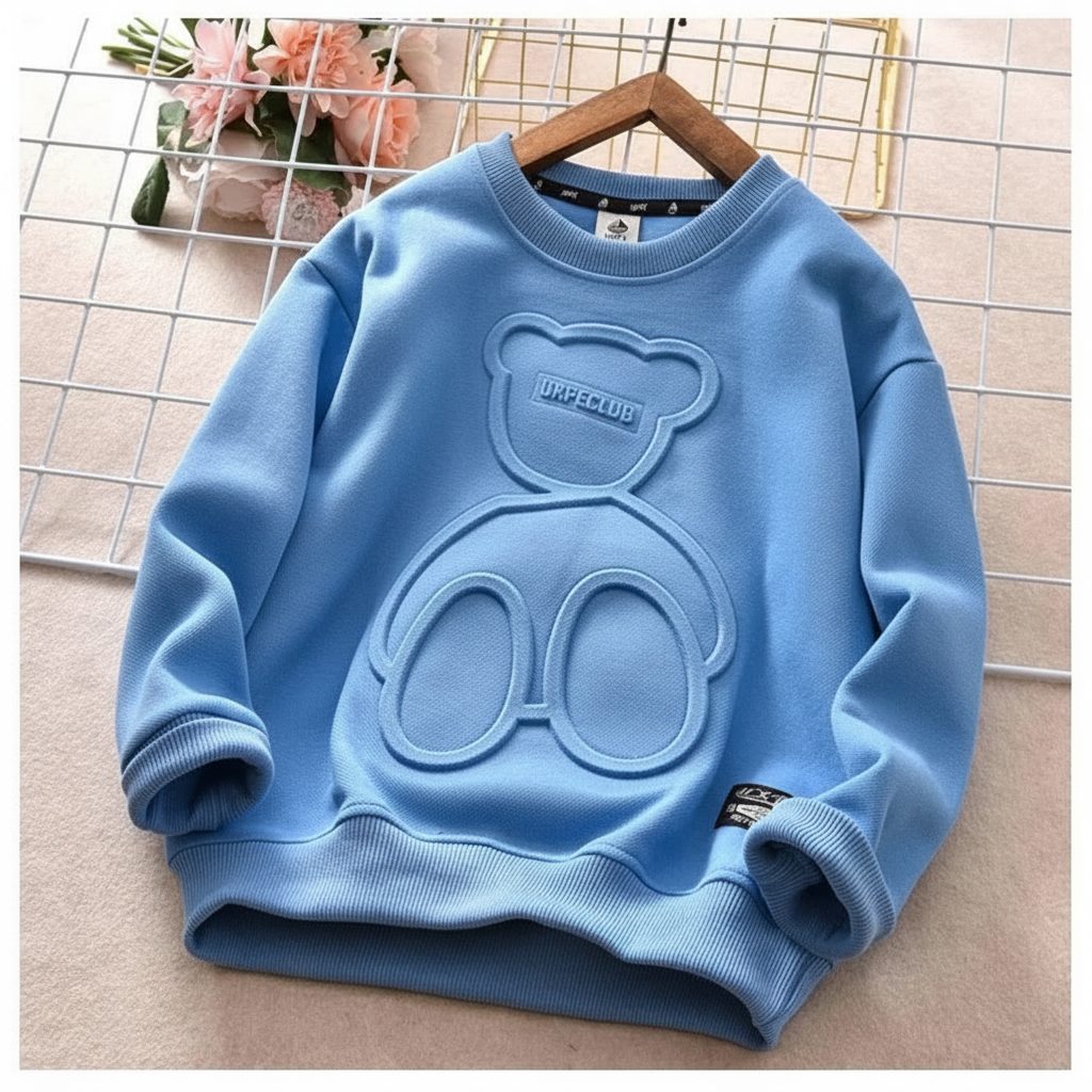 LittleCloud – Comfortable & Cozy – Sweater with 3D Bear Design