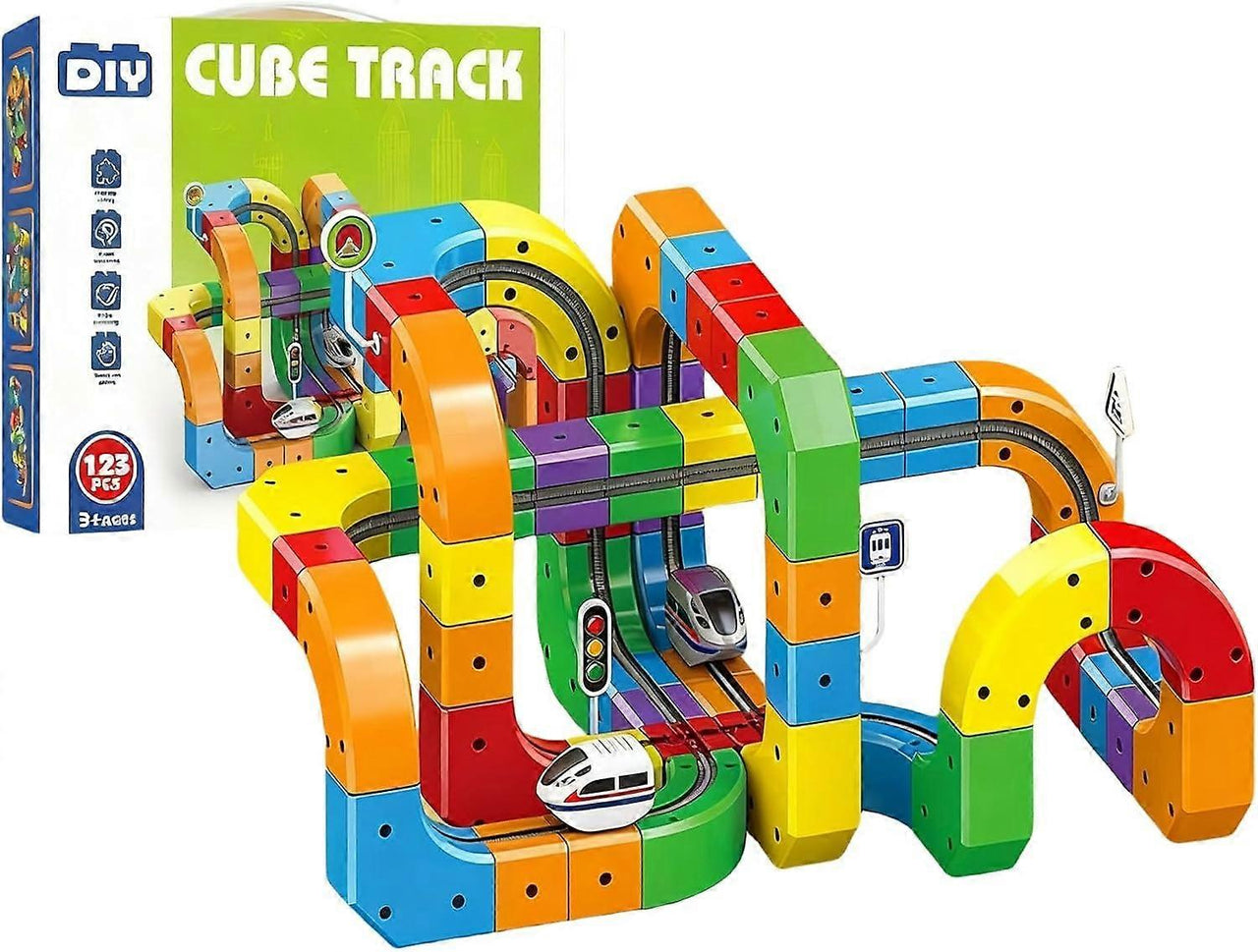 Cube Train Patterns DIY Cube Track – Creative & Active – Creative DIY Train Track – My ...