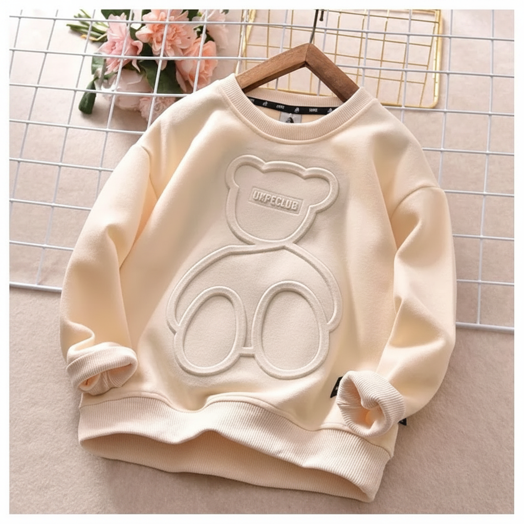 LittleCloud – Comfortable & Cozy – Sweater with 3D Bear Design