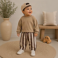 Thumbnail for SoftStripe – Soft & Comfortable – Baby Pants with a Striped Design