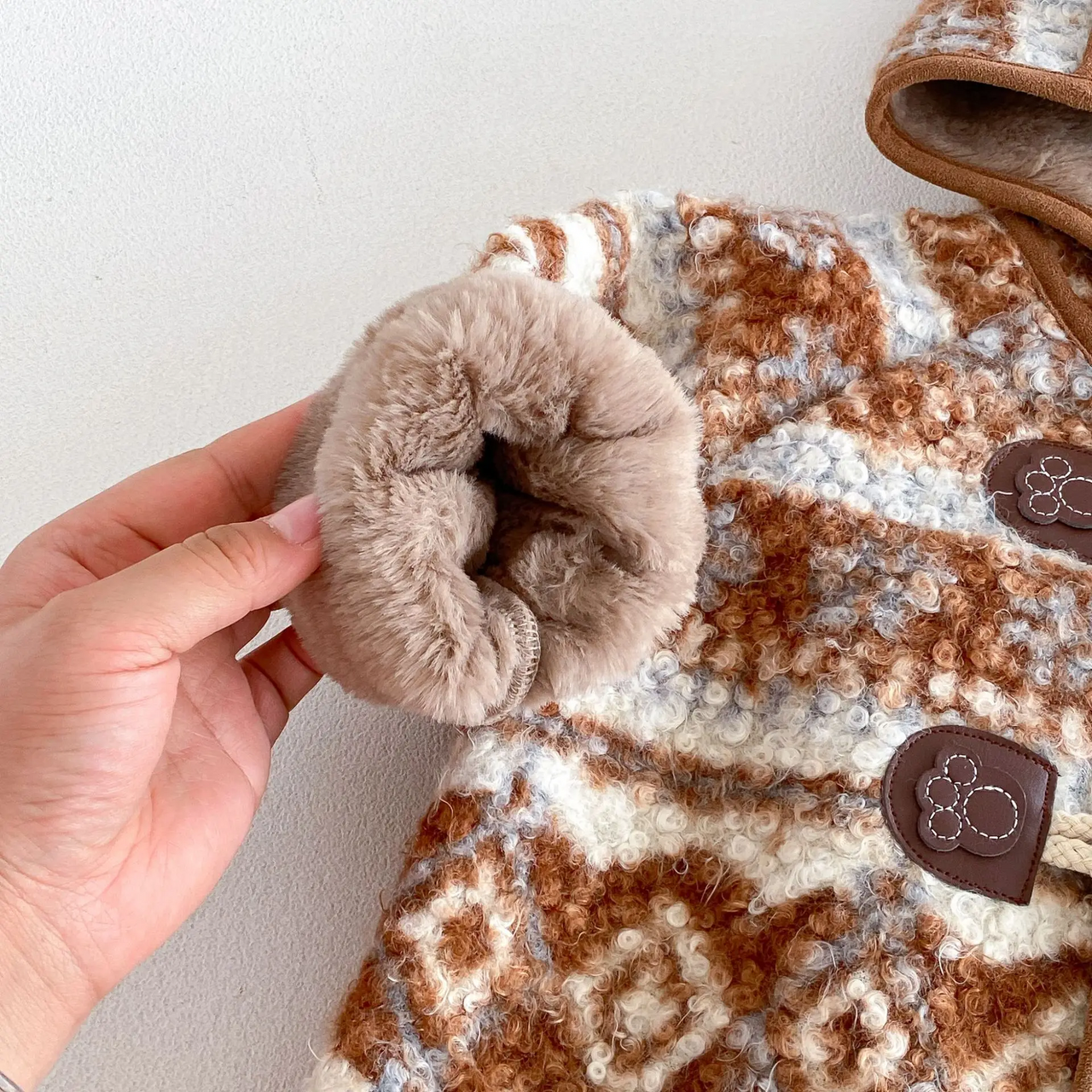 LittleWarm – Cozy & Stylish – Winter Coat with Fair Isle Pattern