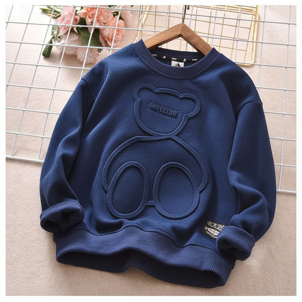 LittleCloud – Comfortable & Cozy – Sweater with 3D Bear Design