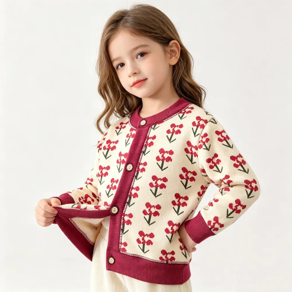 CozyCardi – Soft & Warm – Knitted Cardigan with Cute Prints