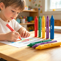 Thumbnail for DoodleBath – Colorful & Playful – 6-Piece Bath Chalk Set