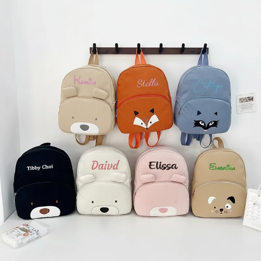 MyLittleBag – Personal & Cute – Personalized Kids' Backpack with Name and Animal Print