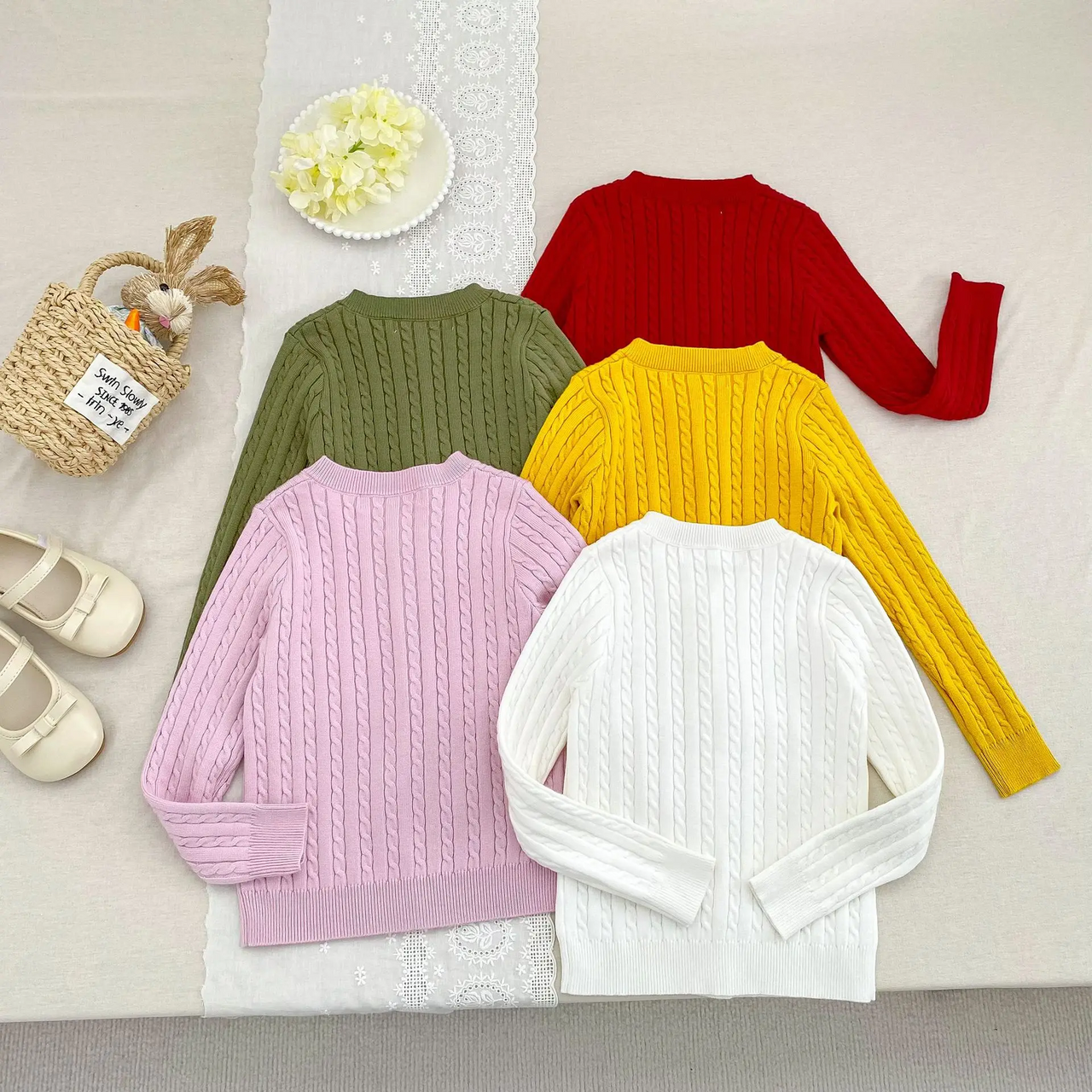 CozyBelle – Elegant & Warm – Knitted Cardigan with Buttons